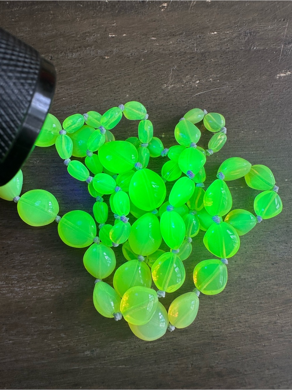 VTG Uranium Glasses Necklace
